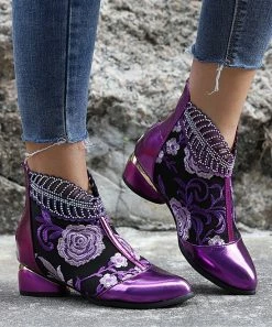 New ๐ RXFSP Purple Floral Ankle Boot - ๐ฉ Women ๐
