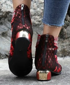 Hot Sale ๐งจ RXFSP Red Floral Ankle Boot - ๐ฉ Women ๐ฅฐ 11 Hot Sale ๐งจ RXFSP Red Floral Ankle Boot - ๐ฉ Women ๐ฅฐ -RXFSP-shop zu109463208 alt 4 tm1664977032