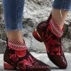 Hot Sale 🧨 RXFSP Red Floral Ankle Boot - 👩 Women 🥰 -RXFSP-shop zu109463208 main tm1664977032