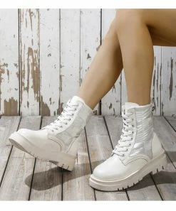 Hot Sale 🔥 RXFSP Off-White Combat Boot - 👩 Women 🔔 -RXFSP-shop zu109658038 alt 2 tm1665673916