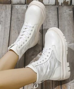 Hot Sale 🔥 RXFSP Off-White Combat Boot - 👩 Women 🔔 -RXFSP-shop zu109658038 alt 4 tm1665673916