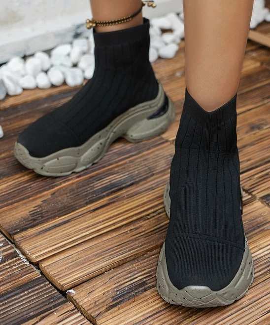 Brand new ๐คฉ RXFSP Black Knit Ankle Boot - ๐ฉ Women ๐ฅฐ 4 Brand new ๐คฉ RXFSP Black Knit Ankle Boot - ๐ฉ Women ๐ฅฐ - Image 2