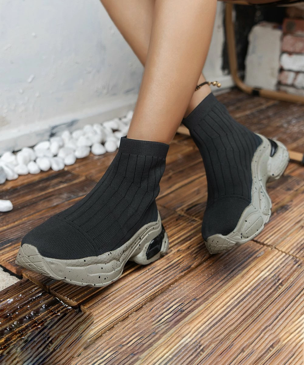 Brand new ๐คฉ RXFSP Black Knit Ankle Boot - ๐ฉ Women ๐ฅฐ 6 Brand new ๐คฉ RXFSP Black Knit Ankle Boot - ๐ฉ Women ๐ฅฐ - Image 4