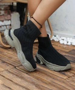 Brand new 🤩 RXFSP Black Knit Ankle Boot - 👩 Women 🥰