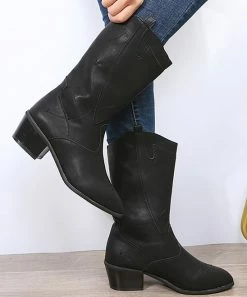 Coupon 🥰 RXFSP Black Cowboy Boot - 👩 Women 👍 -RXFSP-shop zu109658106 alt 2 tm1665673916