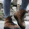 Flash Sale 🎁 RXFSP Brown Leopard Combat Boot - 👩 Women 😉 -RXFSP-shop zu109811683 main tm1666127755