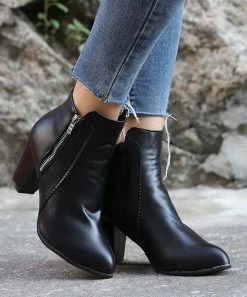 Best deal ✨ RXFSP Black Zip Ankle Boot - 👩 Women 👏 10 Best deal ✨ RXFSP Black Zip Ankle Boot - 👩 Women 👏 -RXFSP-shop zu109811762 alt 3 tm1666384382