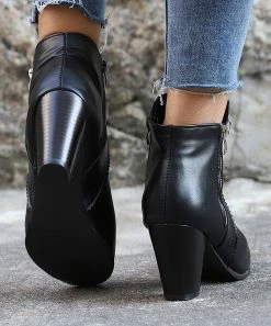 Best deal ✨ RXFSP Black Zip Ankle Boot - 👩 Women 👏 11 Best deal ✨ RXFSP Black Zip Ankle Boot - 👩 Women 👏 -RXFSP-shop zu109811762 alt 4 tm1666384382