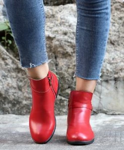 Brand new ❤️ RXFSP Red Ankle Boot - 👩 Women 😉 -RXFSP-shop zu109814110 alt 2 tm1666213971