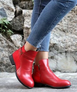 Brand new ❤️ RXFSP Red Ankle Boot - 👩 Women 😉 -RXFSP-shop zu109814110 alt 3 tm1666213971
