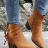 New 🧨 RXFSP Brown Tassel-Accent Pointed-Toe Boot - 👩 Women 🌟 -RXFSP-shop zu109814119 main tm1666294663