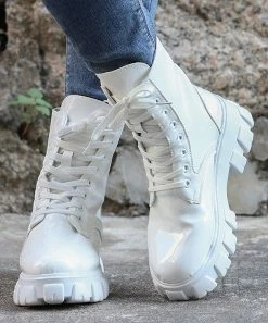 Top 10 👏 RXFSP White Combat Boot - 👩 Women 🎉