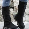 Cheap 🥰 RXFSP Black Ribbed High Boot - 👩 Women 🎉 -RXFSP-shop zu109946128 main tm1666785272
