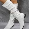 Flash Sale 🧨 RXFSP White Slouchy-Shaft Boot - 👩 Women 😀 -RXFSP-shop zu110338136 main tm1667481891