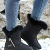 Buy 🥰 RXFSP Black Faux Fur Ankle Boot - 👩 Women 🥰 -RXFSP-shop zu110410833 main tm1668003439