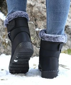 Deals ✔️ RXFSP Black Hook & Loop Ankle Boot - 👩 Women 🧨 -RXFSP-shop zu110410834 alt 4 tm1668003439