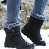 Deals ✔️ RXFSP Black Hook & Loop Ankle Boot - 👩 Women 🧨