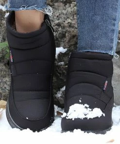 Best Sale 😉 RXFSP Black Quilted Ankle Boot - 👩 Women 😍 -RXFSP-shop zu110410836 alt 3 tm1668003439