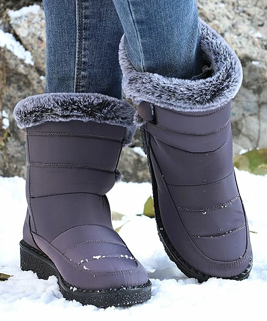 Best reviews of 👏 RXFSP Gray Quilted Faux Fur-Lined Snow Boot - 👩 Women 🔥 4 Best reviews of 👏 RXFSP Gray Quilted Faux Fur-Lined Snow Boot - 👩 Women 🔥 - Image 2