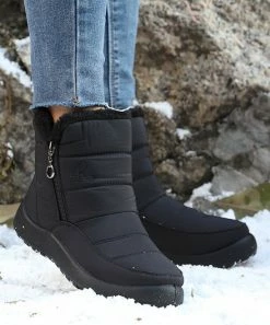 Discount ✨ RXFSP Black Quilted Side-Zip Ankle Boot - 👩 Women 💯 -RXFSP-shop zu110417625 alt 3 tm1668003439