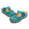 Coupon 🥰 RXFSP Royal Blue Floral-Accent Cutout 🩴 Sandal - 👩 Women 🔔