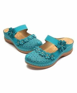 Coupon 🥰 RXFSP Royal Blue Floral-Accent Cutout 🩴 Sandal - 👩 Women 🔔