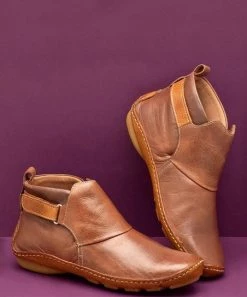 Promo 😉 RXFSP Brown Ankle-Strap Bootie - 👩 Women 😀