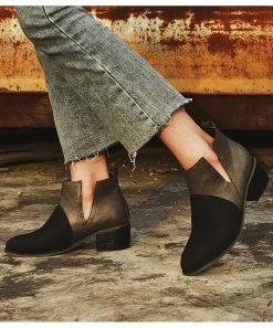 Hot Sale ❤️ RXFSP Black Matte-Accent Bootie - 👩 Women 🤩 -RXFSP-shop zu97746449 alt 3 tm1626218506