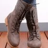 Wholesale 🔔 RXFSP Coffee Lace-Up Boot - 👩 Women 🥰