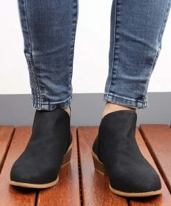 Cheap 💯 RXFSP Black Perforated Heel Bootie - 👩 Women 🎁 -RXFSP-shop zu98978828 alt 3 tm1629992401