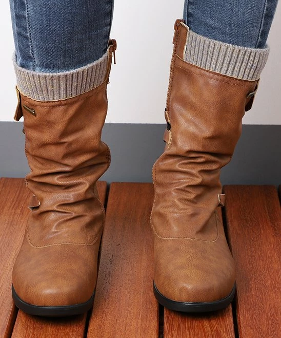 Promo ๐ฅฐ RXFSP Brown Knit-Cuff Slouchy Boot - ๐ฉ Women ๐ 4 Promo ๐ฅฐ RXFSP Brown Knit-Cuff Slouchy Boot - ๐ฉ Women ๐ - Image 2