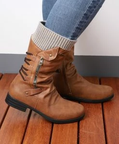 Promo ๐ฅฐ RXFSP Brown Knit-Cuff Slouchy Boot - ๐ฉ Women ๐ 8 Promo ๐ฅฐ RXFSP Brown Knit-Cuff Slouchy Boot - ๐ฉ Women ๐ -RXFSP-shop zu99673246 alt 2 tm1631826932